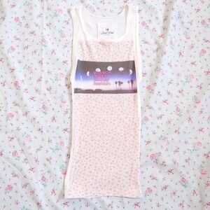 y2k passion music money fashion graphic floral tank top fitted